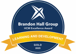 Brandon Hall Group HCM Excellence Award Learning and Development Gold 2025 badge
