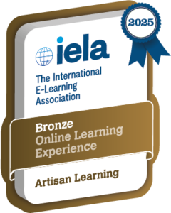 iela 2025 The International E-learning Association Bronze Online Learning Experience Artisan Learning