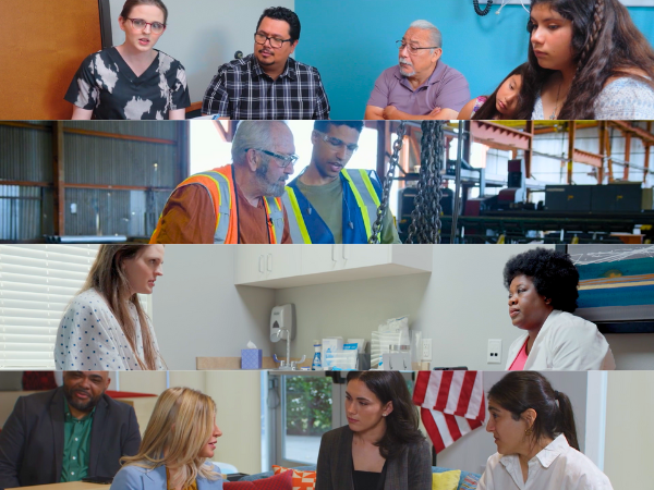 Still frames from ACCC, AISC, and Solomon Coyle courses