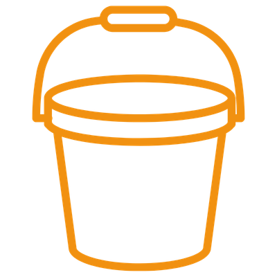 orange bucket