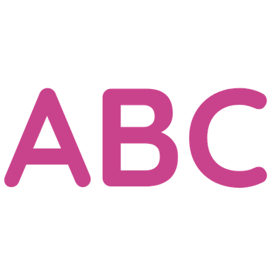 ABC in pink