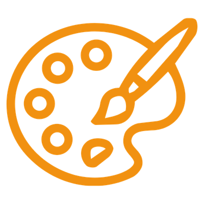 orange palette icon